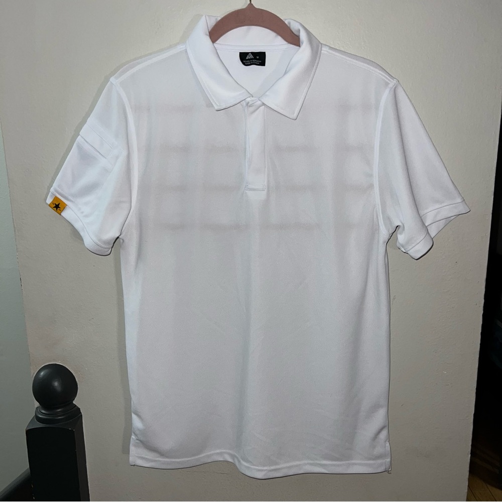 SR Speed Your Run White Performance Polo Shirt Men’s Medium – German Design